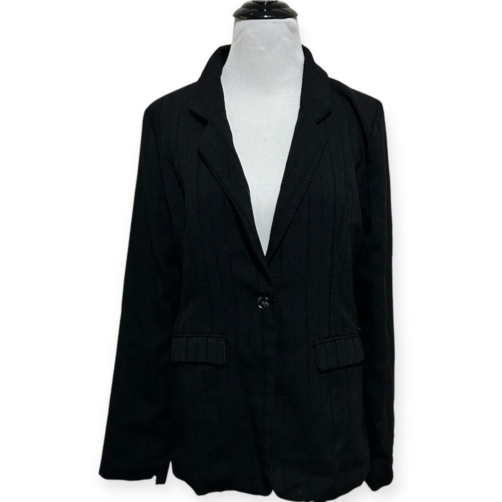 5/$30 🎈 Ijoah women’s large black one button blazer